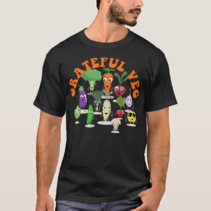 Tack Veg Lycklig Vegan och Vegetarians T Shirt
