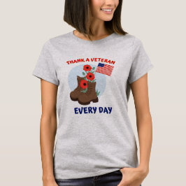 Tack veteran varje dag t shirt