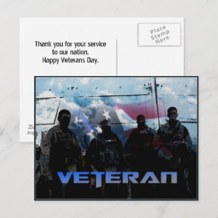Tack Veteranens Dag vykort