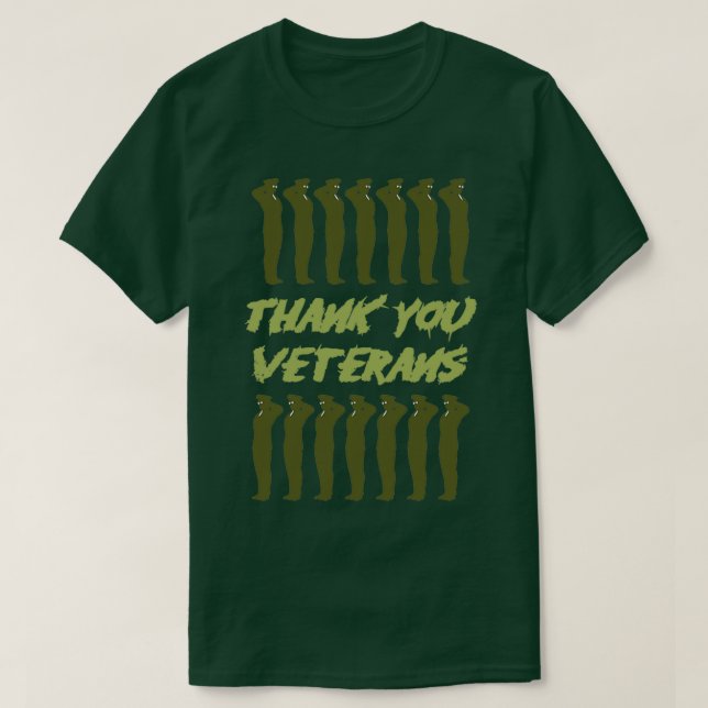 Tack veteraner 8 t shirt (Design framsida)