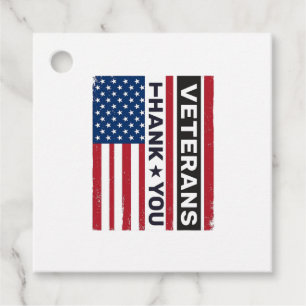 Tack Veteraner Distressed Flagga Vektor Design_1 Gåvor Etiketter