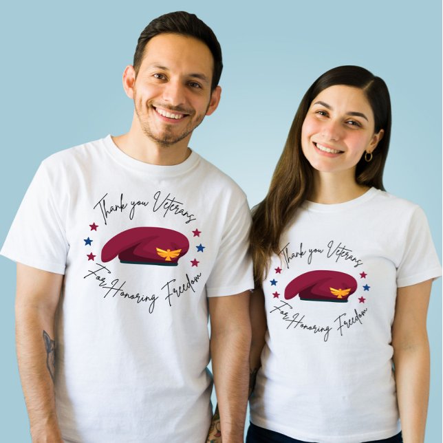 Tack Veteraner för hedersfrihet T Shirt (Skapare uppladdad)