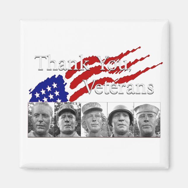 Tack veteraner magnet (Framsidan)