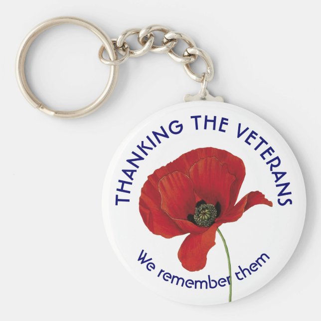 Tack veteraner nyckelring (Framsidan)