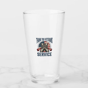 Tack Veteraner Patriotiska Stövlar Vintage Design_ Glaskopp