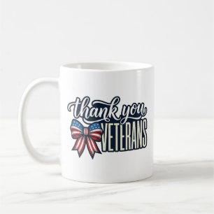 Tack Veteraner Patriotiskt Band Återvintage Tröja_ Kaffemugg