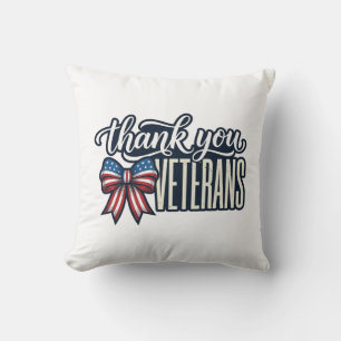 Tack Veteraner Patriotiskt Band Återvintage Tröja_ Kudde