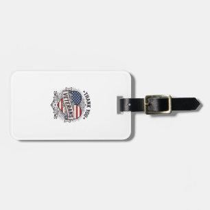Tack Veteraner Patriotiskt Hjärta Vektor Design_1 Bagagebricka