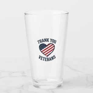 Tack Veteraner Patriotiskt Hjärta Vintage Tröja D Glaskopp
