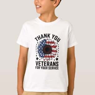 Tack veteraner solros militärveterandagen t shirt