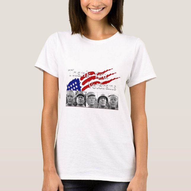 Tack veteraner t-shirt (Framsida)