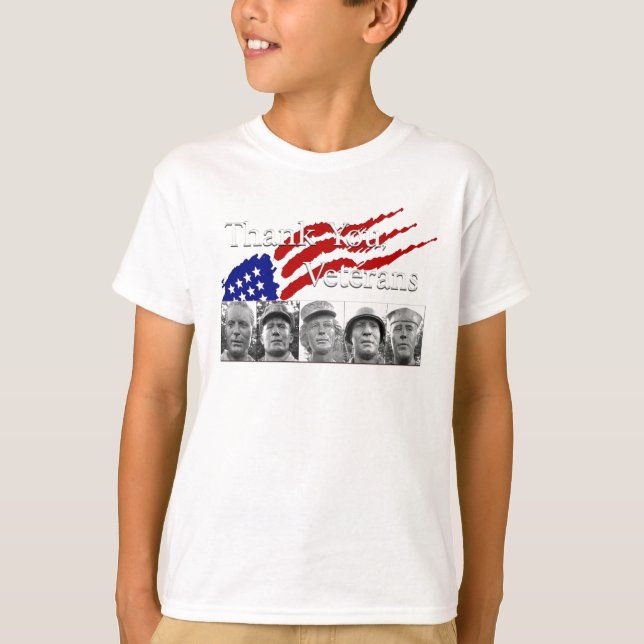 Tack veteraner tee shirt (Framsida)