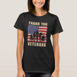 Tack Veterans American Flagga Patriotic Manar Wome T Shirt