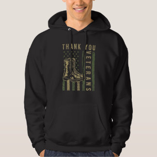 Tack Veterans Combat Boots American Patriotic Hoodie