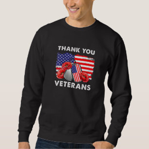 Tack Veterans Combat Boots Poppy Flower Veter Lång Ärmad Tröja