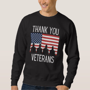 Tack Veterans Combat Boots Veteran Day Amerika Lång Ärmad Tröja