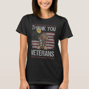 Tack Veterans Combat Boots Veteran Day Amerika T Shirt