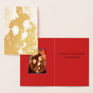 Tack Veterans Foil Card Folierat Kort