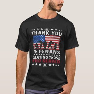 Tack Veterans hälsar dem som tjänade Patri T Shirt