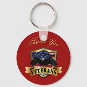 Tack Veterans Keychain Nyckelring