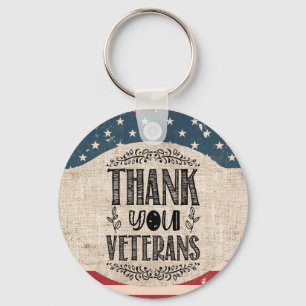 Tack Veterans Keychain Nyckelring
