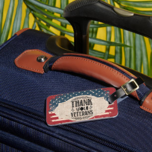 Tack Veterans Luggage Tag Bagagebricka