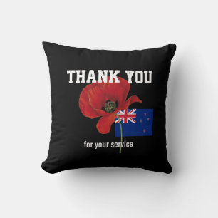 TACK Veterans Servicemen Poppy NEW ZEALAND Kudde