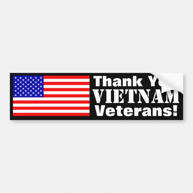 Tack Vietnam Veteraner! Bildekal (Framsidan)