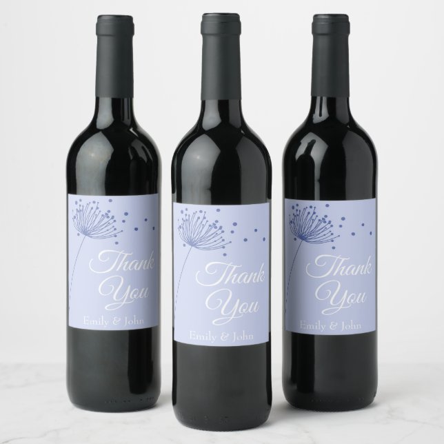Tack vinglas gåvor vinflaska etikett (Flaskor)
