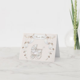 Tack Vintage Carriage Ivory Beige Gingham Kort