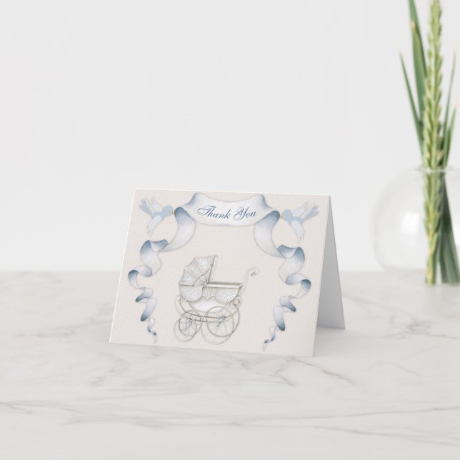 Tack Vintage Carriage Ivory Blue Gingham (Framsida)