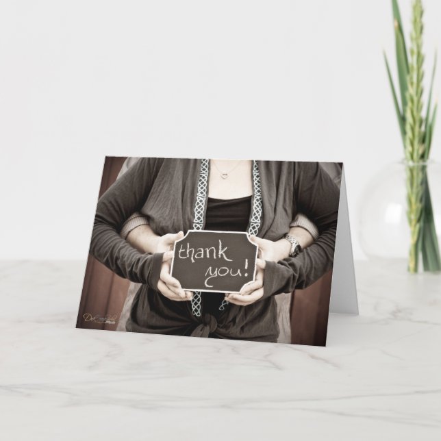 Tack Vintage-kort Kort (Framsida)