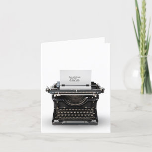 Tack vintage skrivmaskin