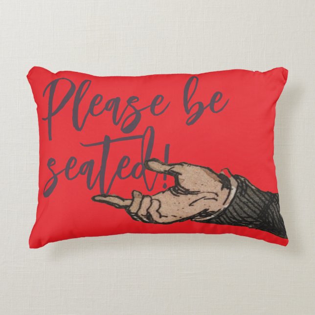 Täck Vintagens illustrationshandtag Prydnadskudde (Framsidan)