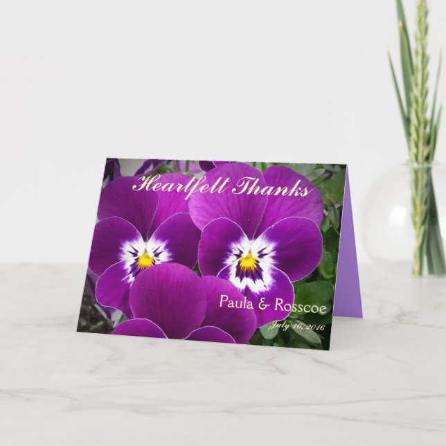 Tack Violett Kort (Framsida)