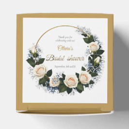 Tack Vit ros och Blue Baby's Bandeand Presentaskar