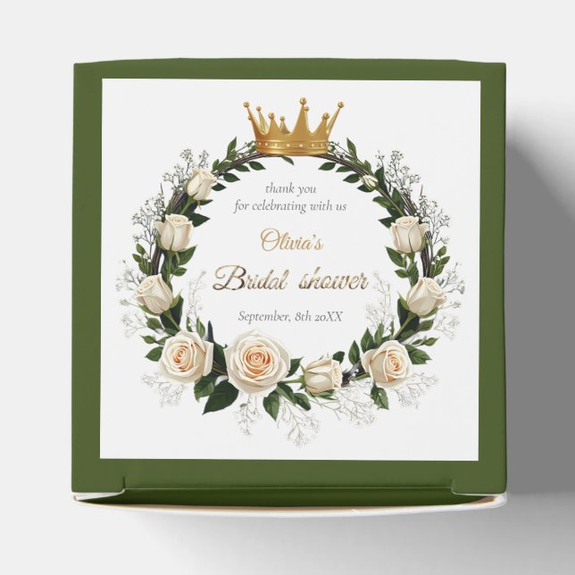 Tack Vita Rosor & Baby’s Breath Presentaskar (Överdel)
