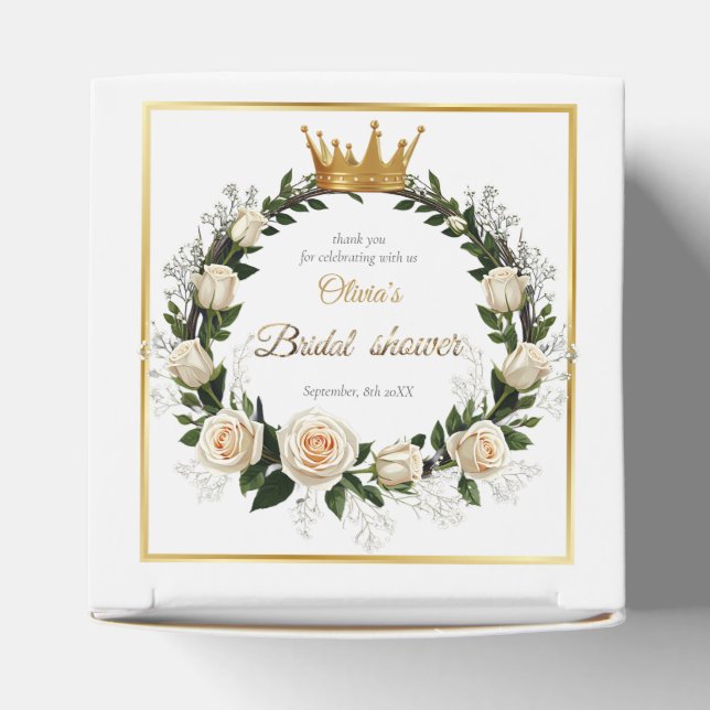 Tack Vita Rosor & Baby's Breath  Presentaskar (Överdel)