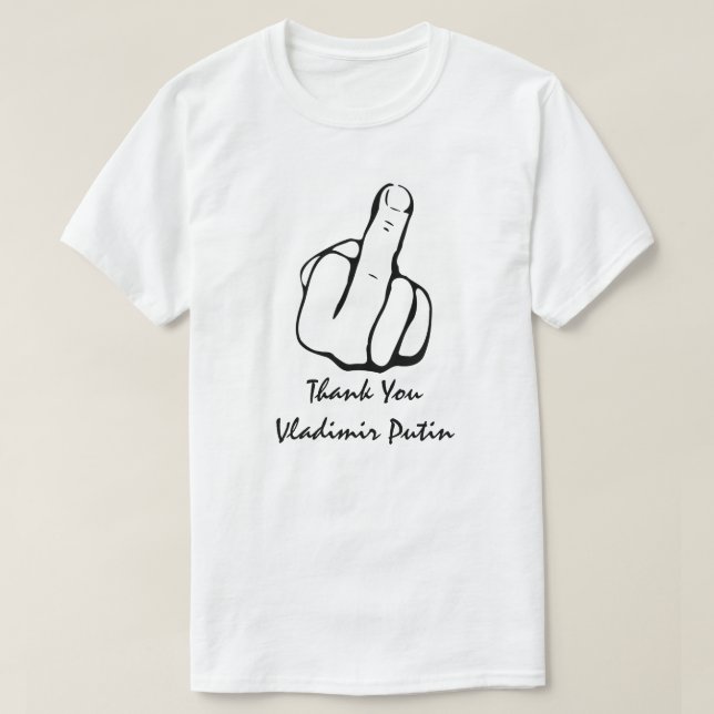 Tack Vladimir Vladimirovich Putin T Shirt (Design framsida)