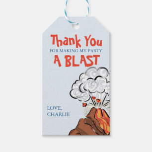 Tack Volcano Blast Presentetikett