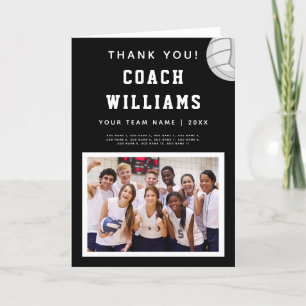 Tack Volleyball Coach Team Photo Player Namn Kort