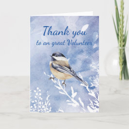 Tack Volunteer Watercolor Chickadee Quote