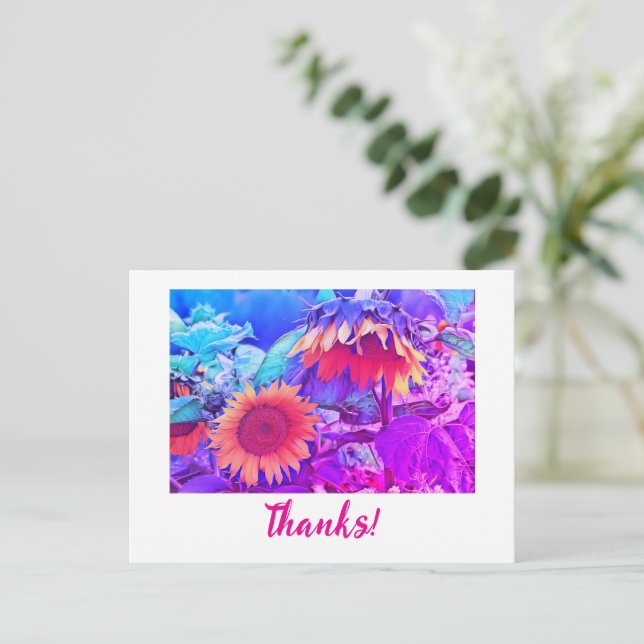 Tack Vykort (Stående Fram)