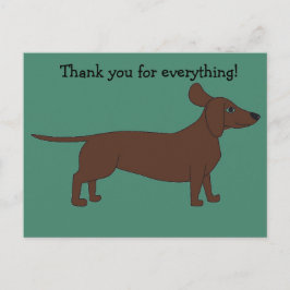 Tack vykort med Dachshund