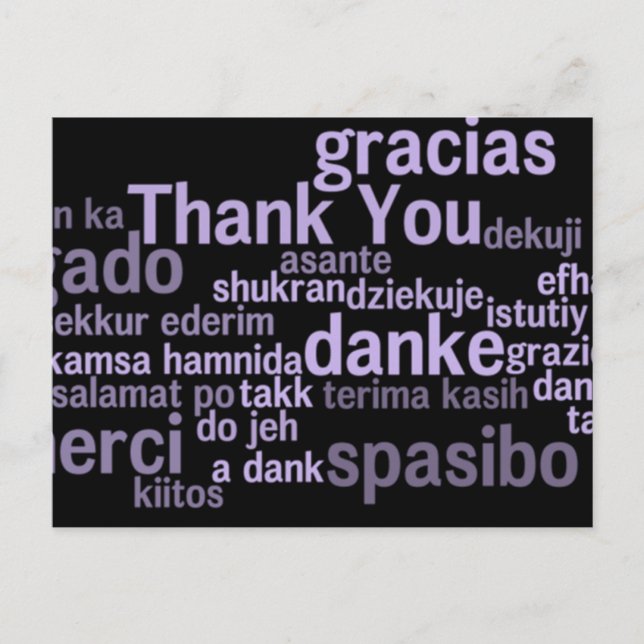 Tack-vykort Vykort (Framsida)