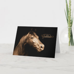 Tack Western Sepia Toned Horse Blank Kort