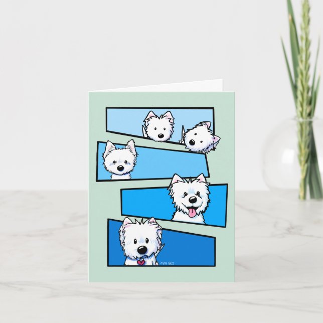 Tack Westie Terrier-fans  Kort (Framsida)