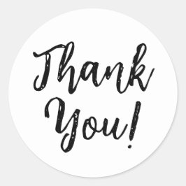 Tack White Runt Klistermärke