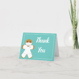 Tack White Scrubs Pepparkaksgubbe Tecknad Kort