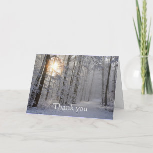 Tack Winter Road Trail Träd Frost Kort